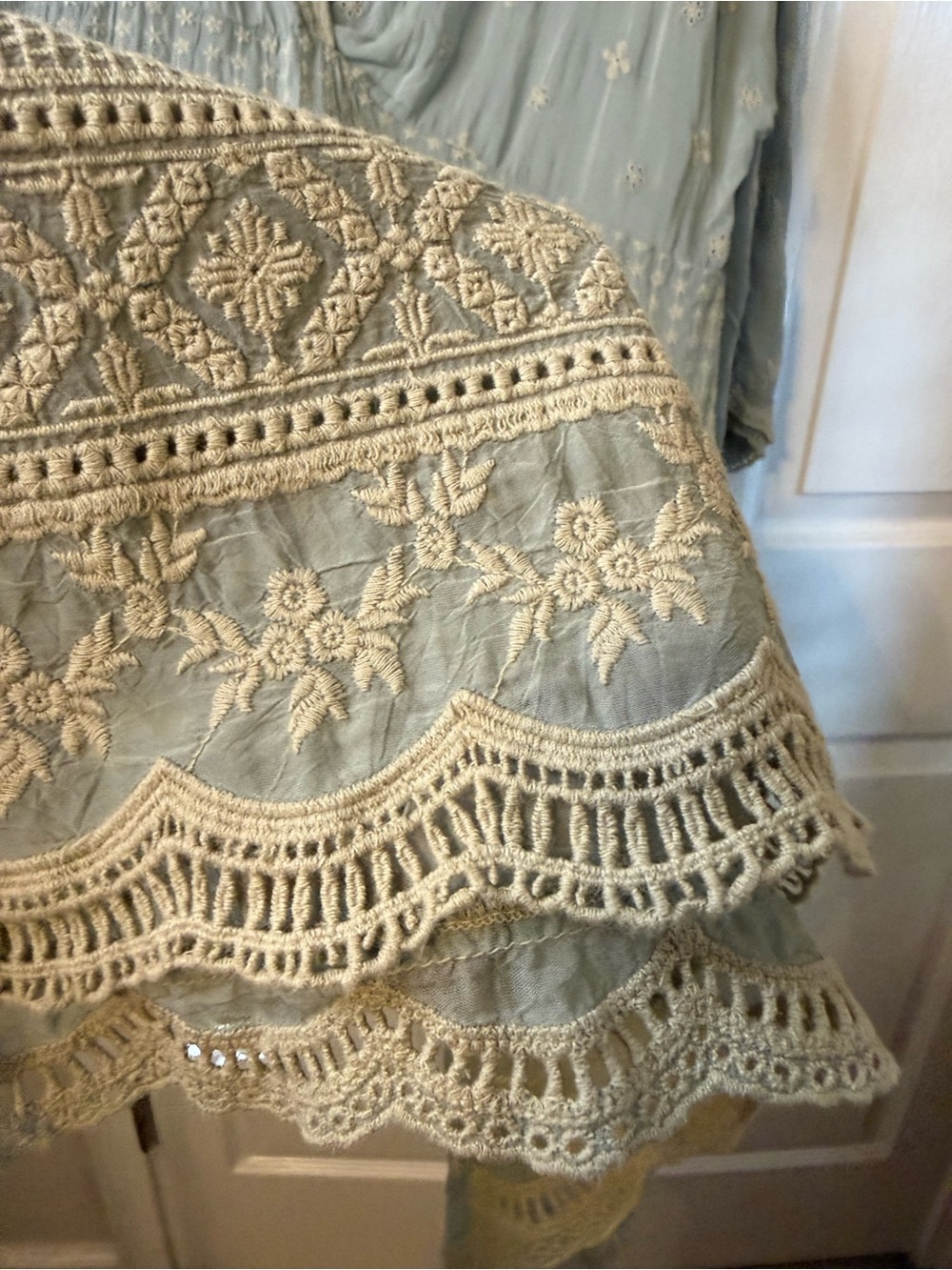 Johnny Was Embroidered V-Neck Tunic - Picture 4 of 5
